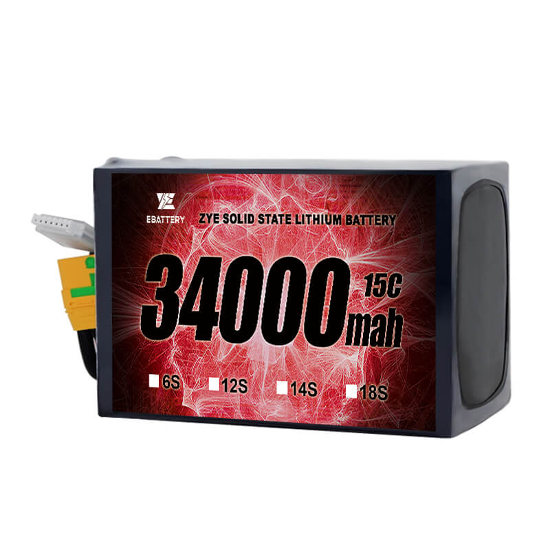 Li hv 34000mah 18s твърдо състояние батерия