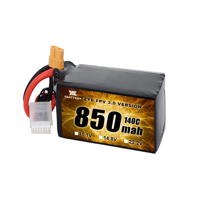 Малък размер 850mah 1100mah 1300mah 1500mah FPV Lipo батерия